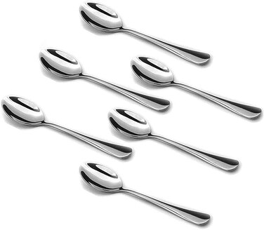 6pcs, Stainless Steel Tea Spoons, findTop Heavy-duty Spoons Cutlery Set