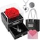 BeyondLuv Anniversary Birthday Gifts for Women, Wife, Love - Anniversary Wedding Gift For Wife Preserved Rose Flower With Heart Necklace  Gifts For Her/Gift Set Women/Ramadan Gift  womens day gifts