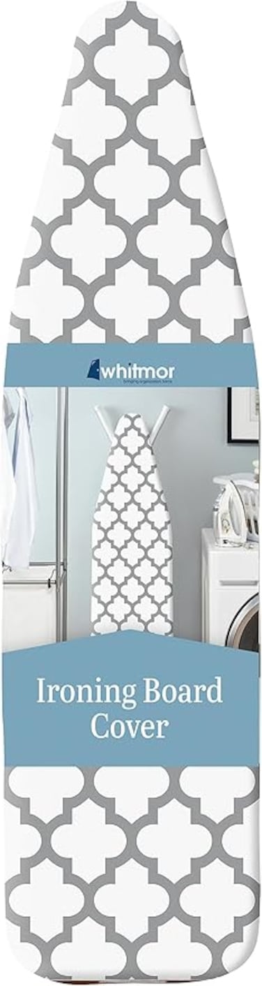 Whitmor Deluxe Ironing Board Cover and Pad (Ironing board not included) - Medallion Grey