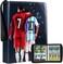 Trading Football Card Binder, 400 Pockets Football Card Holder, Card Collection Folder with Zipper and Handle Strap, with Removable Sleeves for Baseball Cards, Football Cards, Sports