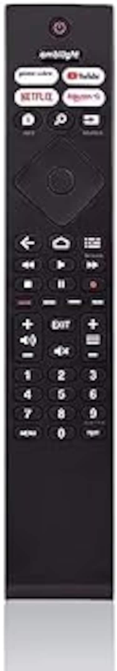 DEGAN Replacement Remote, Philips Remote, Philips Smart TV Remote Control with Netflix, Prime Video, YouTube Buttons, Black,