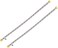 2 Pcs Stainless Steel Flexible Hose Pipe   SS Mesh Braided with 1/2 to 1/2 Inch Brass Female Threaded Nut   Water Heater Hose 120,90,60,45,30cm (45cm (1/2" to 1/2"))