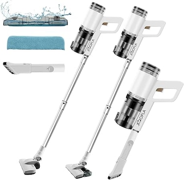 Xoopla Stick Vacuum Cleaner, 2 in 1 Mopping Wet Dry Corded Vacuum and Mop Combo with Powerful 800W 24Kpa Suction Lightweight Quiet Handheld Vacuum for Hardwood, Tile, Marble and Carpet Cleaning