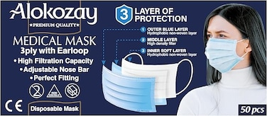 Face Mask 3Ply 50'S