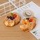 Nice purchase 2pcs Artificial Food Bread Tart Pie Dessert Simulation Model Fake Cake Mousse Fruit Bakery Photography Props Decor (Flower Shape)