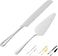 ERVILO Cake Serving Set, Cake Pie Pastry Servers, Stainless steel Cake Knife and Server Set Perfect For Birthday, Wedding, Parties and Events (Silver)