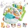 Play Mats for Baby Gyms, Kick and Play Piano Gym Mats, Detachable Tummy Time Mat with Music and Lights, Musical Electronic Learning Toys, Activity Center for Babies and Toddlers