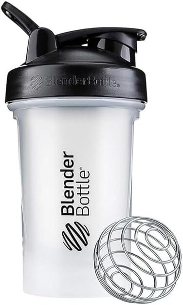 BLENDER BOTTLE CLASSIC V2 BLACK/CLEAR 20OZ
