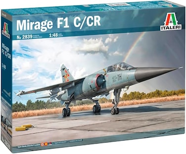 1:48 Mirage F.1 Model Building Kit, Standing Model Building, Crafts, Hobby, Gluing, Plastic Kit, Detailed, Grey