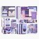 Decorative Paper for Scrapbooking (Purple)