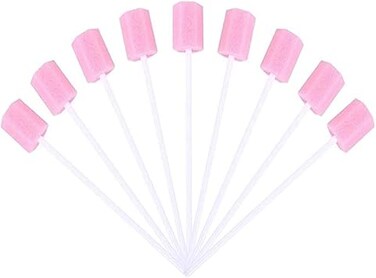 Sponge Mouth swabs, Disposable Oral Care Sponge Swabs, Tooth Cleaning Mouth Swabs, Practical Mouth Care Swabs (100pcs)