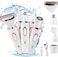 SUCITY Eyebrow Trimmer,4 in1Multifunctional Hair Trimmer, Electric Shaver for Women, USB Rechargeable ABS+UV Eyebrow Trimmer Painless Shaver Hair Clipper for Bikini, Nose Hair, Eyebrow, Body, Sideburn