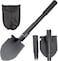 Multifunctional Folding Shovel, Camping Snow Shovel Car Digging Shovel with Compass Storage Bag for Survival, Camping, Trekking, Gardening, Car Emergency (41cm)