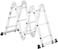 Egardenkart Multi-Purpose Foldable Ladder - 4x3, 12 Steps( Silver)
