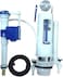 Dual Flush Valve Set &ndash; Complete Brass &amp; POM Toilet Tank Fittings with Gasket, PVC Tube, and Screw Set
