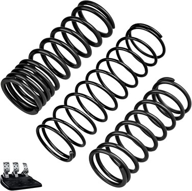 Complete Pedal Return Spring Upgrade Kit Mod for Logitech G25 G27 G29 G920 G923 Racing Wheel Accessories, Pedal Spring Mods Include Brake/Throttle/Clutch, 3 Pack