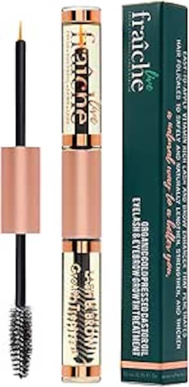 Live Fraiche USDA Organic Castor Oil for Eyelashes and Eyebrows - Cold Pressed Castor Oil Eyelash Growth Serum.