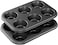 [2-Pack] 6 Cup Cupcake Baking tray Non-Stick Carbon Steel Muffin Tray Oven Baking Pan Heat Resistant Bakeware Pan perfect for making Cupcakes, Mini Pie, Tart and Muffins