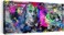 BPA&reg; Wall Art Print Painting Graffiti Over The Dollar Bills Canvas Poster 100 USD Money Wall Art Modern Red Blue Wall Street Painting Office Home Room 24"x48