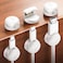 Cable Clips, Spring Cord Organizer Holder - 6Pack Latest Compact Desk Cable Management Clips, Nightstand Phone Charging Cord Holder, 8mm Slot Adhesive Wire Organizer, Desk Office Accessory