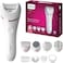 Philips Epilator Series 8000 5 in 1 Shaver, Trimmer, Pedicure and Body Exfoliator with 9 Accessories, BRE740/14