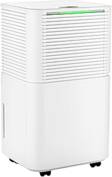Nyxi 12L Dehumidifier with Digital Humidity Display, Sleep Mode, Clothes Laundry Drying, Continues Drainage, 24 Hrs Timer, Removes Condensation, Damp, Moisture, Ideal for Homes, Offices, Basements