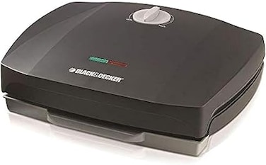 Black &amp; Decker GM1750 Contact Grill Waffle Maker, 1750W - Black
