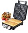 Electric Waffle Maker 1100W- 4 Slice Non-Stick Electric Belgian Waffle Maker with Adjustable Temperature Control