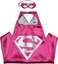 66x66cm mini funny supergirl from superman comic superhero costume with mask and cape - One Size - Multi Color