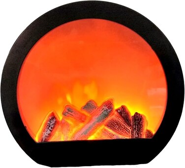 Electric Fireplace Lantern &ndash; Artificial Flame Lamp &ndash; Christmas Home Decoration &ndash; Ornament