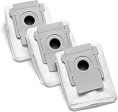 ELECDON 3 Pack Sweeping Accessories Dust Bag, Compatible for IRobot Roomba i6 i3 E5 E6 S9 Sweeping Robot Accessories, Vacuum Clean Base Automatic Dirt Disposal Bags, Vacuum Bag