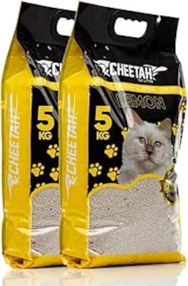Natural Bentonite Cat Litter, Lemon Scented, 10Kg (11.2L)