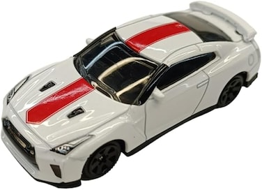 Nissan GTR - White   Die-Cast Replica, Ultimate Collector's Item, Race Cars   Toy Vehicles, Metal Toy Car Model - Pull Back Collection   Size - 1:64, For Kids 3+