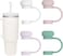 4pcs Straw Topper Cap for Stanley Straw Cover 40 oz 30 oz 10mm Food Grade Silicone Stanley Cup Accessories Cute Large Cloud Straw Tips Cover Protector Plugs for Stanley Tumblers with Handle