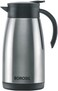 VACUUM INSULATED STAINLESS STEEL TEAPOT   TEA POT   THERMAL FLASK   THERMOS   CARAFE   JUG   COFFEE POT   FOR WATER, COFFEE, TEA   1 LITER SILVER