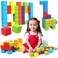 Magnetic Building Blocks, 1.65 inch Large Magnetic Stacking Cubes for Toddlers, Sensory &amp; Montessori Toys for Boys &amp; Girls 1 2 3 Years Old (24 PCS)