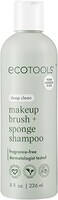EcoTools Makeup Brush + Sponge Shampoo, Remove Makeup &amp; Impurities From Tools, Sponges, &amp; Puffs, Fragrance-Free Brush Cleanser, No Harsh Chemicals, Vegan, &amp; Cruelty-Free, 8 fl. oz./236 ml. Bottle