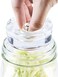 THE WHITE SHOP 4PCS 4-Pack of Fermentation Glass Weights with Easy Grip Handle for Wide Mouth Mason Jars