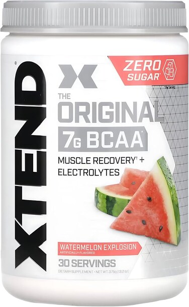 Original BCAA Powder Watermelon Explosion   ZERO CALORIE, ZERO CARB, ZERO SUGAR - Post Workout Muscle Recovery Drink with Amino Acids - 7g BCAAs for Men &amp; Women   30 Servings
