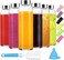 Premify Clear Glass Bottles with Lids 18oz - 6 Pack Empty Reusable Glass Water Bottles with Sleeves, Stainless Steel Lids, Funnel &amp; Brush for Hot &amp; Cold Drinks, Juice &amp; Tea - Beverage, Milk &amp; Smoothie