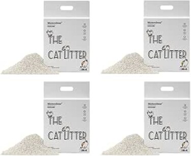 Tofu Cat Litter, Natural Flushable Extra Clumping Pellet Litter, Low Tracking, Biodegradable, Odour Control Cats Litter  24 L, 10KG bag