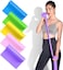 Latex Resistance Exercise Band 5Pcsexercise Bands For Physiotherapy, Strength Training &amp; Fitness Workouts, Pilates, Stretching And Yoga Physical Therapy Fitness