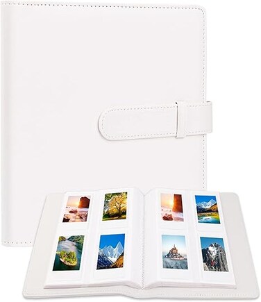 256 Photos Album for Fujifilm Instax Mini Camera, Polaroid 2x3&rdquo; Zink Pictures, Photo Album Book for Fujifilm Instax Mini 11 12 9 90 70 40 8 Instant Camera, For Instax Mini Instant Film (White)