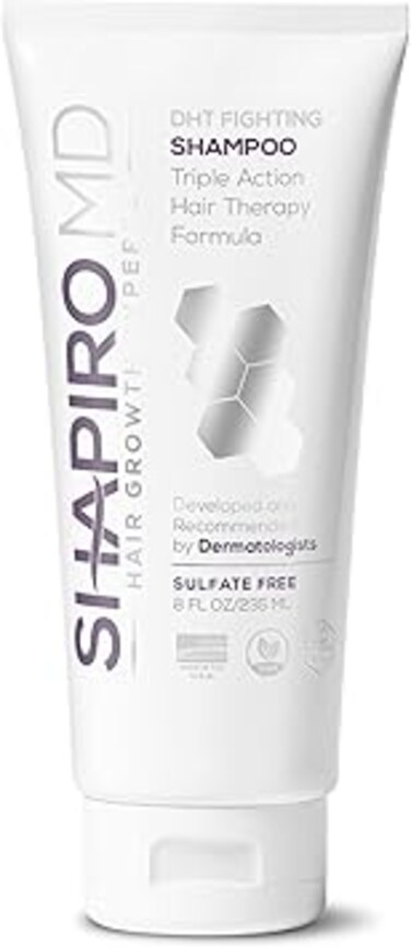 Shapiro MD Shampoo for Hair Regrowth All-Natural DHT Blockers - Thicker, Fuller, and Healthier Hair (Shampoo)