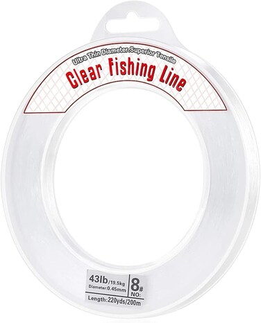 1 Pcs Nylon Clear Fishing Line,Strong Clear Wire Invisible Nylon Thread for Hanging Balloon,Garland,Picture,Crafts,Decorations,Suitable for Beading Bracelets Necklaces