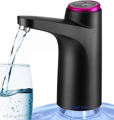 Water Dispenser Prime Core   Electric Water Bottle Pump for 3-5 Gallon Jugs USB Charging Portable Water Dispenser for Office, Home, Camping, Kitchen and etc.