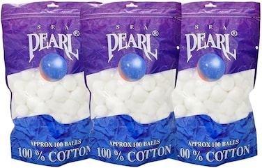 SEA PEARL COTTON BALLS 100X3