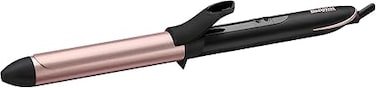 BaByliss Hair Curler, 25mm Barrel For Versatile Styling, 6Temperature Settings For Customization &amp;Rapid Heat-up Time, Ceramic Coating For Smooth Curls With Advanced Temperature Control, C451SDE(Black)