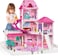 Doll House Toddler Toys for 3 4 5 6 Years Old for Girls - 3-Story 6 Rooms Playhouse with 2 Dolls Toy Figures, Dream House Doll House 7-8 for Girls, for Girl Boy Toys Age 3+