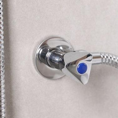 Heavy Duty Angle Valve &frac12; Inches For Kitchen, Bathroom   Heavy Duty Chrome Water Flow Control Tap   Brass With Chrome Coating Body Turn Water Shut Off Faucet Valve   Modern Bathroom Fixtures